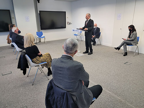 Foto discurso Santos Pavón